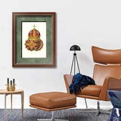 «Patriarshaia mitra» в интерьере кабинета с кожаным креслом