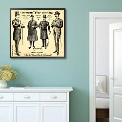 «4 джентльмена» в интерьере коридора в стиле прованс в пастельных тонах