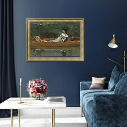 «Летнее время» в интерьере в классическом стиле в синих тонах