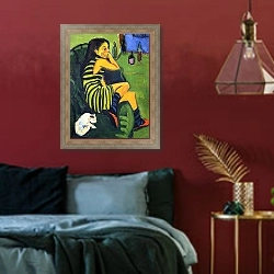 «Artistin (Marzella)» в интерьере спальни с акцентной стеной