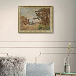 «Landscape with Pine Trees» в интерьере в классическом стиле в светлых тонах