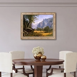 «Yosemite Valley 2» в интерьере столовой в классическом стиле