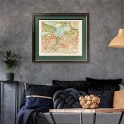 «Nordóstliches Deutschland» в интерьере гостиной в стиле лофт в серых тонах