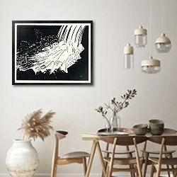 «Олений водопад» в интерьере столовой в стиле ретро