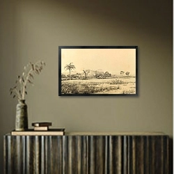 «Природа Южной Америки 40» в интерьере в этническом стиле в коричневых цветах