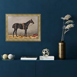 «Rappe in einem Stall» в интерьере в классическом стиле в синих тонах