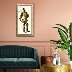 «Bernabo Visconti» в интерьере классической гостиной над диваном