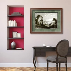 «Donaustauf» в интерьере кабинета в классическом стиле над столом
