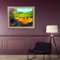 «Прекрасная долина» в интерьере в классическом стиле в фиолетовых тонах