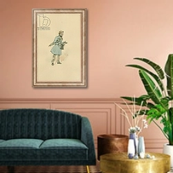 «Mr Guppy, c.1920s» в интерьере классической гостиной над диваном