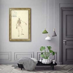 «Study of the Human Figure, Posterior View, 1795-1806» в интерьере коридора в классическом стиле