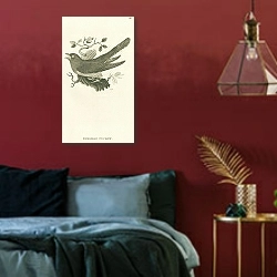 «European Cuckow» в интерьере красной спальни