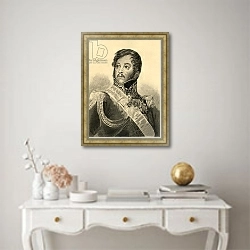 «General Jean Rapp» в интерьере в классическом стиле над столом