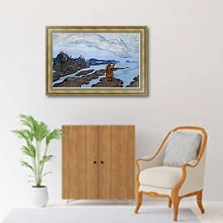 «Без названия 564» в интерьере в классическом стиле над комодом