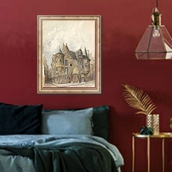 «Hotel de Sens, Paris» в интерьере спальни с акцентной стеной