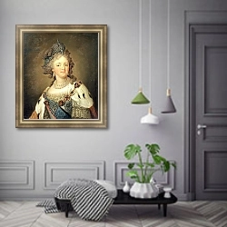 «Portrait of Empress Maria Fyodorovna» в интерьере коридора в классическом стиле
