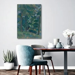 «Forest» в интерьере современной кухни над обеденным столом