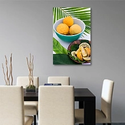 «Тарелка с лимонами» в интерьере современной кухни над столом