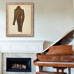 «Man's Coat» в интерьере классической гостиной над камином