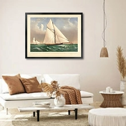 «Cutter Genesta, R.Y.S.» в интерьере светлой гостиной в стиле ретро