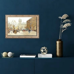 «La Place Du Chatelet» в интерьере в классическом стиле в синих тонах