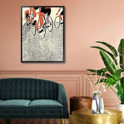 «Legs, 2012» в интерьере классической гостиной над диваном