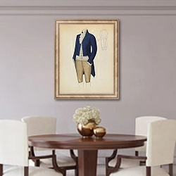 «Man’s Suit» в интерьере столовой в классическом стиле