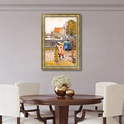 «Кусочек Амстердама» в интерьере столовой в классическом стиле