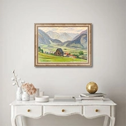 «Blick ins Tal» в интерьере в классическом стиле над столом