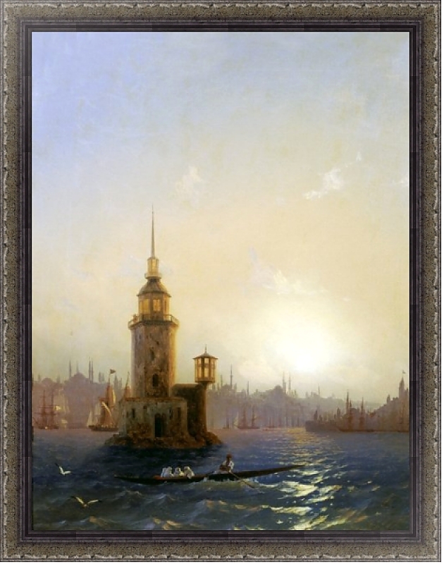картина Айвазовский Вид на Леандровскую башню в Константинополе