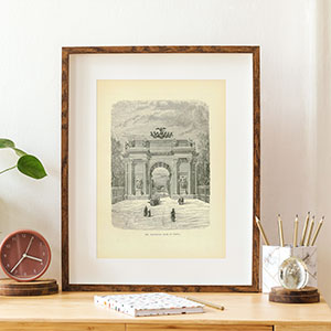 Антикварные гравюры с видами городов и стран