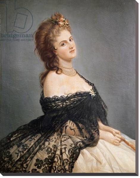 Постер Portrait of Virginia Oldoini Countess of Castiglione с типом исполнения На холсте без рамы