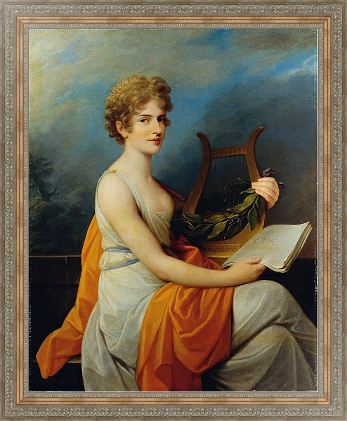 Постер The court opera singer Theresia Saal as ‘Eva’ in Joseph Haydn’s ‘Creation’ с типом исполнения На холсте в раме в багетной раме 484.M48.310