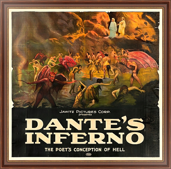 Постер Dante Inferno с типом исполнения На холсте в раме в багетной раме 35-M719P-83