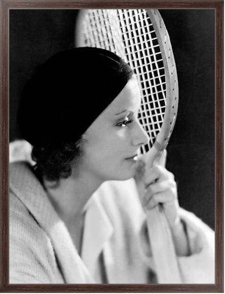 Постер Garbo, Greta (Kiss, The) с типом исполнения На холсте в раме в багетной раме 221-02