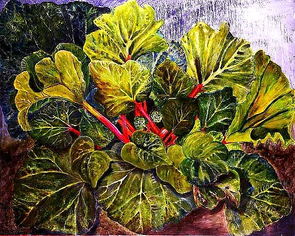 Постер rhubarb с типом исполнения На холсте без рамы