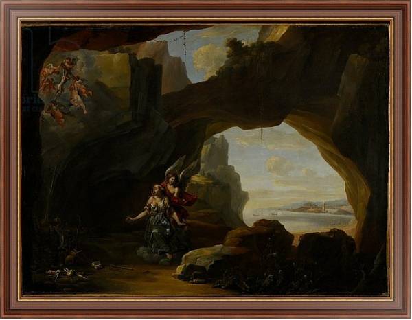 Постер The Magdalen in a Cave, c.1650 с типом исполнения На холсте в раме в багетной раме 35-M719P-83