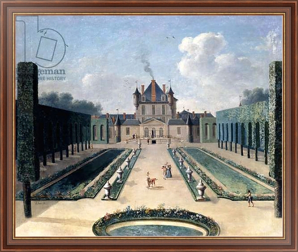 Постер Views of the Chateau de Mousseaux and its Gardens, 1 с типом исполнения На холсте в раме в багетной раме 35-M719P-83