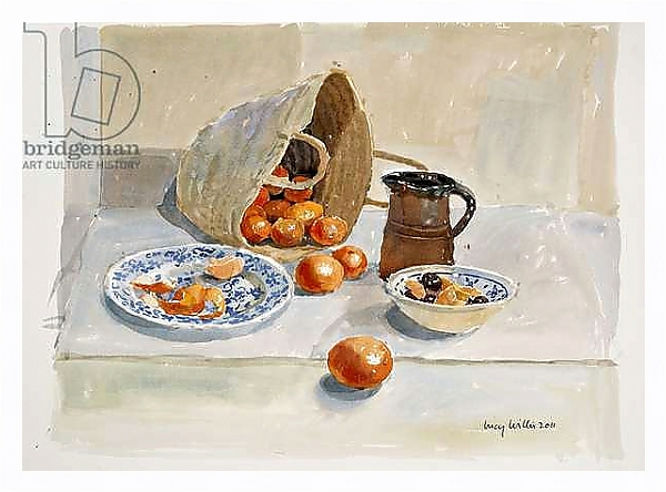 Постер Oranges and Leach Jug, 2011 с типом исполнения На холсте в раме в багетной раме 221-03