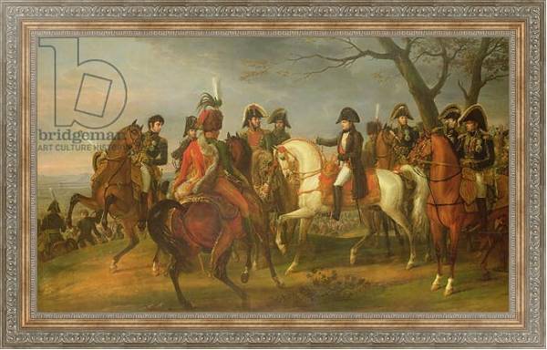 Постер Napoleon Giving Orders before the Battle of Austerlitz, 2nd December 1805, 1808 с типом исполнения На холсте в раме в багетной раме 484.M48.310