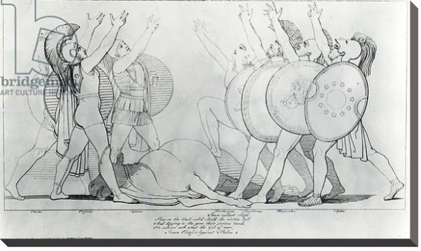 Постер The Seven Against Thebes, 1795 с типом исполнения На холсте без рамы