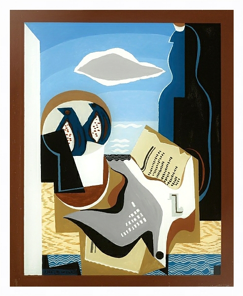 Постер Composition À L’oiseau с типом исполнения На холсте в раме в багетной раме 221-03