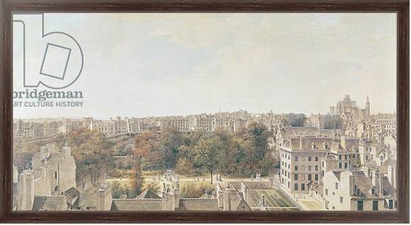 Постер View of Paris from the Belvedere of M. Fornelle, rue des Boulangers, 1787 с типом исполнения На холсте в раме в багетной раме 221-02
