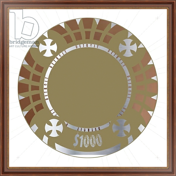 Постер PokerChip $1000, 2015, digital с типом исполнения На холсте в раме в багетной раме 35-M719P-83
