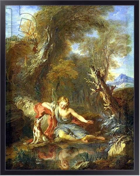 Постер Narcissus, 1728 с типом исполнения На холсте в раме в багетной раме 221-01