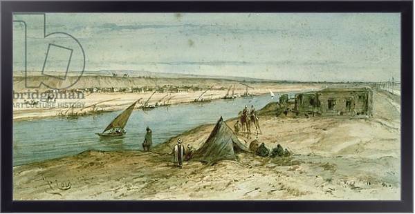 Постер The Suez Canal 1869 с типом исполнения На холсте в раме в багетной раме 221-01