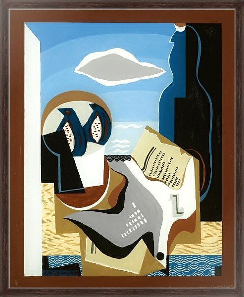 Постер Composition À L’oiseau с типом исполнения На холсте в раме в багетной раме 221-02