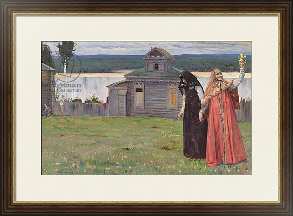 Постер In a Secluded Monastery, 1915 с типом исполнения Под стеклом в багетной раме 1.023.036