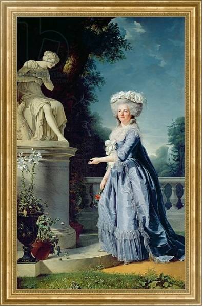 Постер Portrait of Marie-Louise Victoire de France с типом исполнения На холсте в раме в багетной раме NA033.1.051
