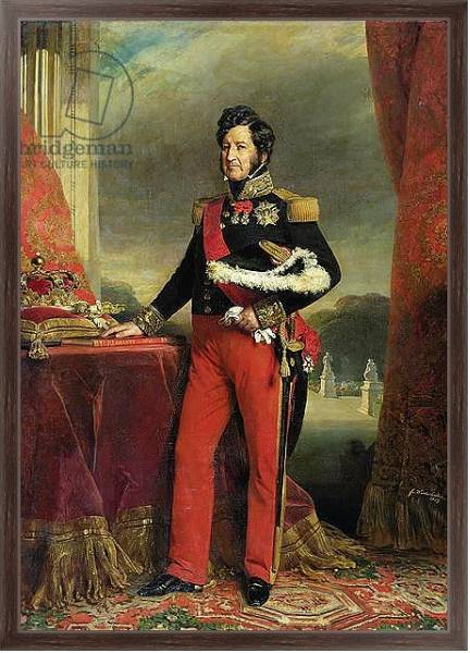 Постер Louis-Philippe I, King of France с типом исполнения На холсте в раме в багетной раме 221-02